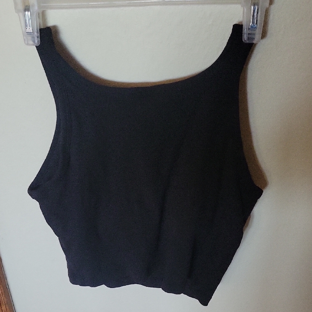 PINK Victoria's Secret Black Women's Crop Top L - Picture 4 of 4